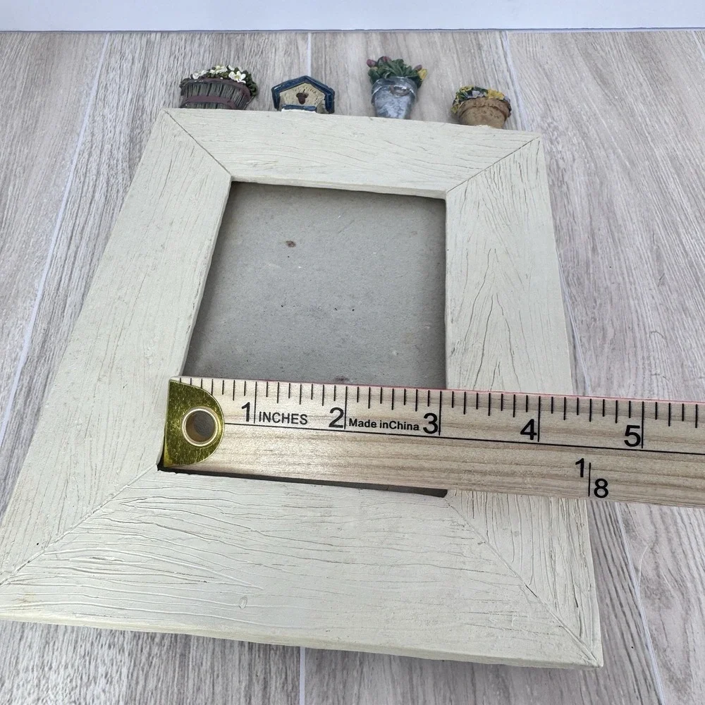 Miniature Garden Picture Frame‎ Flower Pots Birdhouse Decor Cottagecore Frame